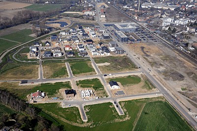 Luftbild des Baugebietes Nierspark