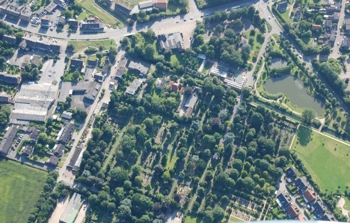 Luftbild Gelderner Friedhof