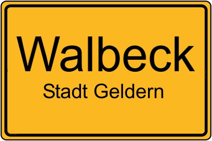 Ortsschild Walbeck