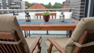 Ferienwohnung "Am Park" - Ansicht Dachterrasse
