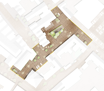 Abbildung: Kapuzinerplatz, Heilig-Geist-Gasse, Kapuzinerstraße, Planungsbüro Kraft.Raum.