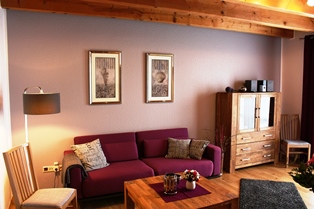 Alleblas Ferienwohnung Wohnzimmer