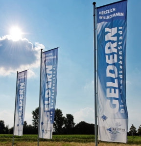 Geldern Fahnen Ortseingänge