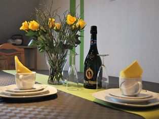 Ferienwohnung Bodem - Esstisch