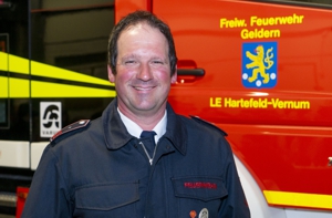 Stellv. Leiter der Löscheinheit Hartefeld-Vernum Hauptbrandmeister Daniel Treeker