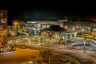 Nachtaufnahme Bahnhof