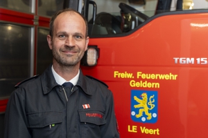 Stellvertretender Leiter der Löscheinheit Veert Brandmeister Klaus Vester 