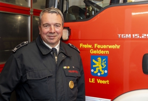 Leiter der Löscheinheit Veert Brandoberinspektor Thorsten Backhausen