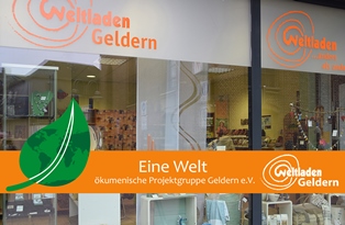 „Eine Welt“ ökumenische Projektgruppe Geldern e.V. - Außenansicht Laden