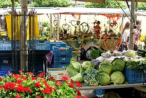 Bild vom Wochenmarkt in Geldern