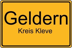 Ortsschild Geldern