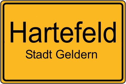 Ortsschild Hartefeld