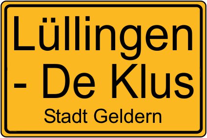 Ortsschild Lüllingen