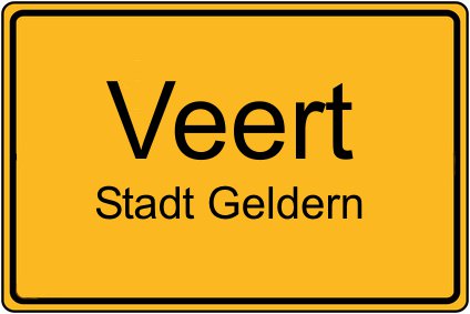 Ortsschild Veert