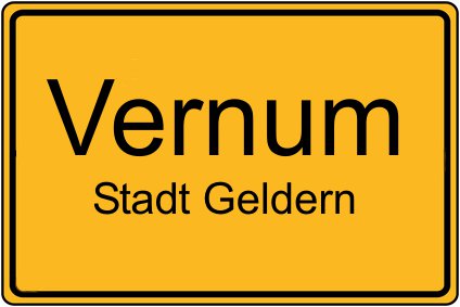 Ortsschild Vernum
