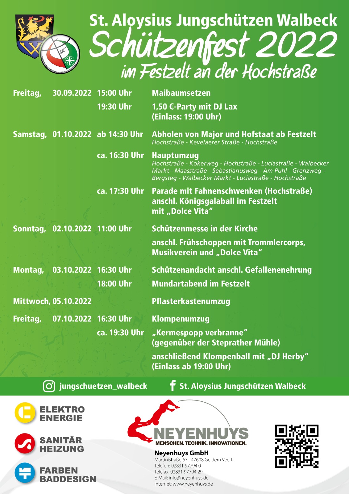 Programm Schützenfest Walbeck