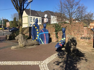 Steinlöwen, heute Ecke Hartstraße / Harttor