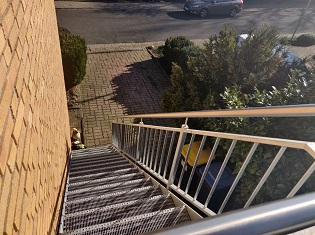 Ferienwohnung Niederrhein - Treppenaufgang