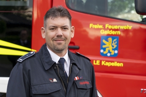 Stellvertretender Leiter der Löscheinheit Kapellen Hauptbrandmeister Bernd Voortman