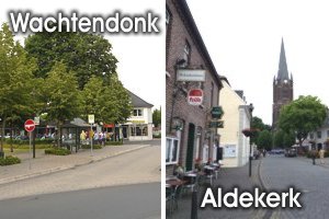 Foto: Busbahnhof Wachtendonk und Innenstadt Aldekerk