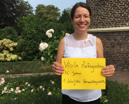 Viola Zwingenberg, 36 Jahre, 1. Lehrjahr Verwaltungswirtin in Teilzeit